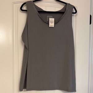 Ashley Stewart Gray Sleeveless Tank Top